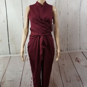 KALANI HILLIKER for Alyce Burgundy Jumpsuit